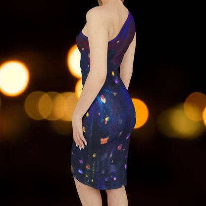 Violet Night Shoulder Dress