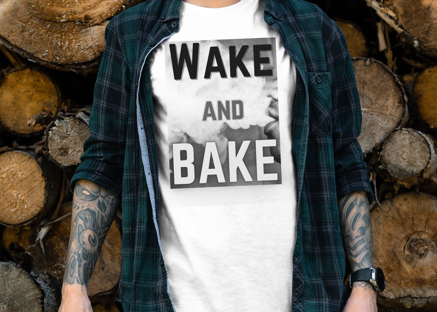 Wake and Bake Smoke Unisex Jersey Short Sleeve Tee