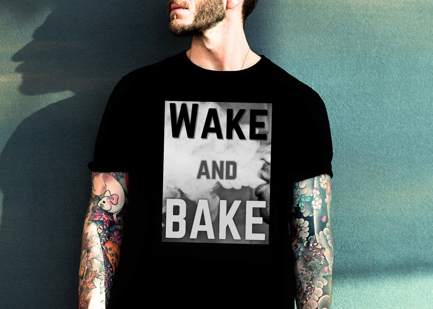 Wake and Bake Smoke Unisex Jersey Short Sleeve Tee