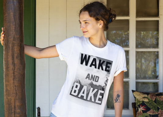 Wake and Bake Smoke Unisex Jersey Short Sleeve Tee