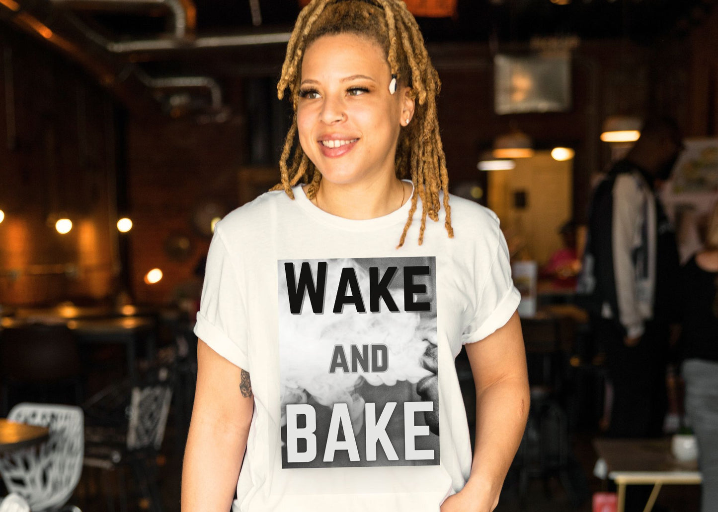 Wake and Bake Smoke Unisex Jersey Short Sleeve Tee