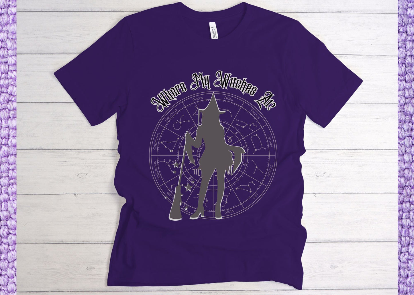 Where My Witches At? Unisex Jersey Short Sleeve Tee