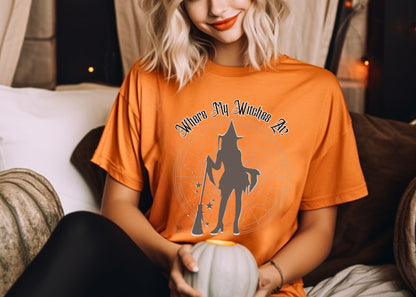 Where My Witches At? Unisex Jersey Short Sleeve Tee