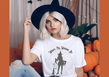 Where My Witches At? Unisex Jersey Short Sleeve Tee